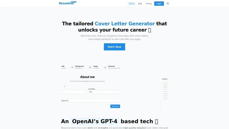 Build Free Custom Cover Letters faster than ever