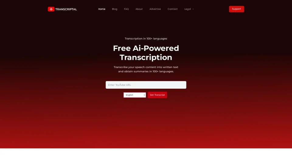Free Youtube Transcript Platform | AI-powered