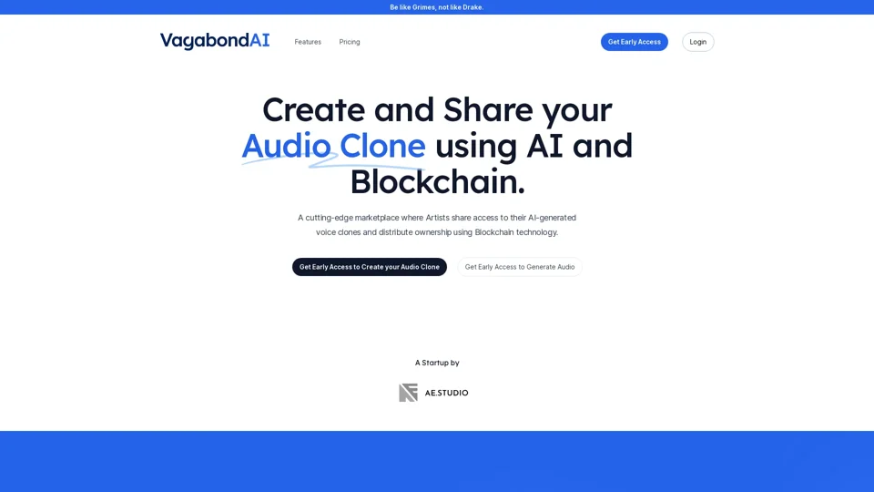 Vagabond AI - Create your Audio Clone