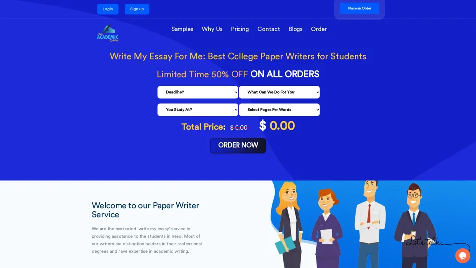 Write My Essay For Me | Paper Writer Service for College