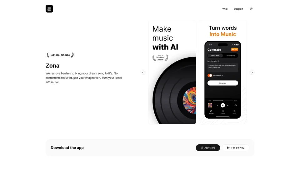 Zona: AI Song & Music Generator