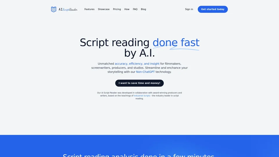 AIScriptReader - Save Time and Money on Screenplay Analysis