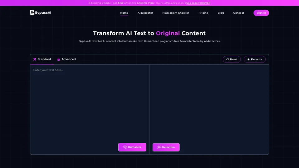 Humanize AI Text | Get 100% Humanize Content | Bypass AI