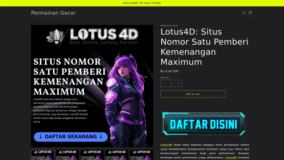 Lotus4D: Situs Nomor Satu Pemberi Kemenangan Maximum