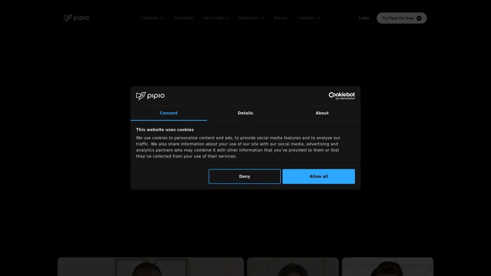 Pipio | The AI-powered video production platform