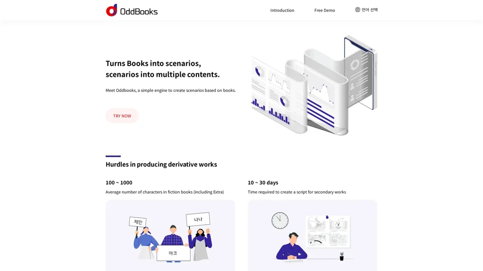 OddBooks - The easiest way to turn a book into a scenario