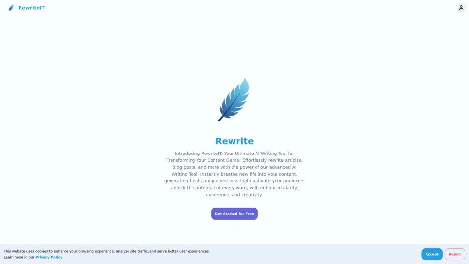 Rewriteit.app | AI Writing Tool | Rewrite Articles, Blogs and News