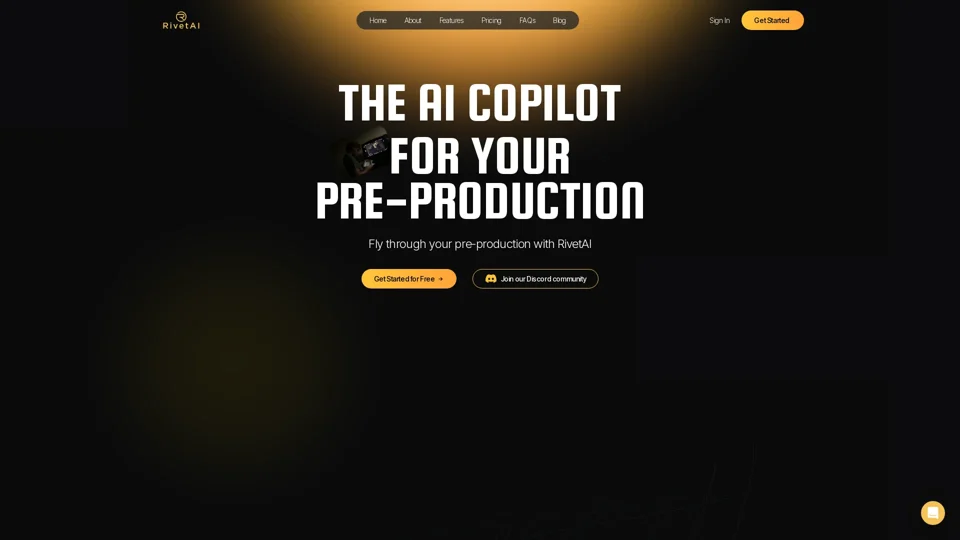 RivetAI - AI-Powered Filmmaking Platform