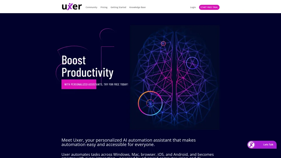 Uxer | AI Automation Assistant to Boost Productivity