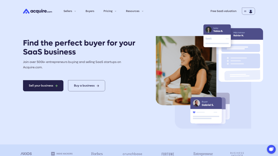 Best Marketplace to Buy and Sell SaaS Startups | Acquire.com