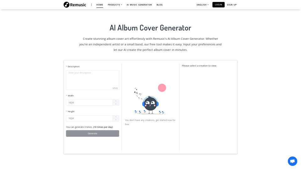 AI Album Cover Generator - Create Album Covers for Free