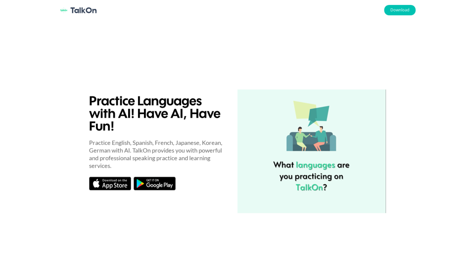 TalkOn | Learn English by speaking with an AI