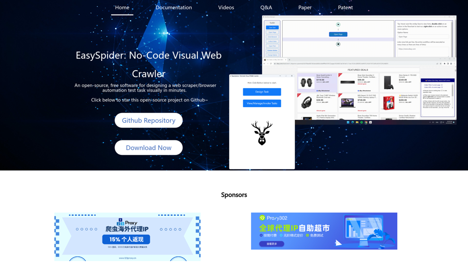 EasySpider: No-Code Visual Web Crawler/Browser Automation Test Tool
