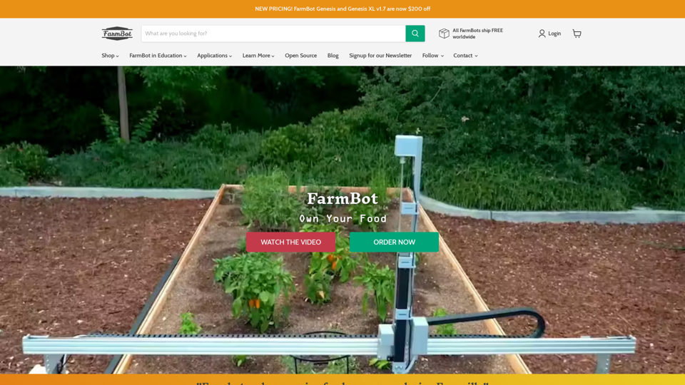 FarmBot | Open-Source CNC Farming
